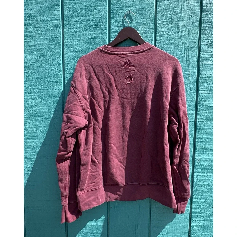 Adidas X Pelotón Adult Men's Large Knit‎ Crew Neck Burgundy Sweater